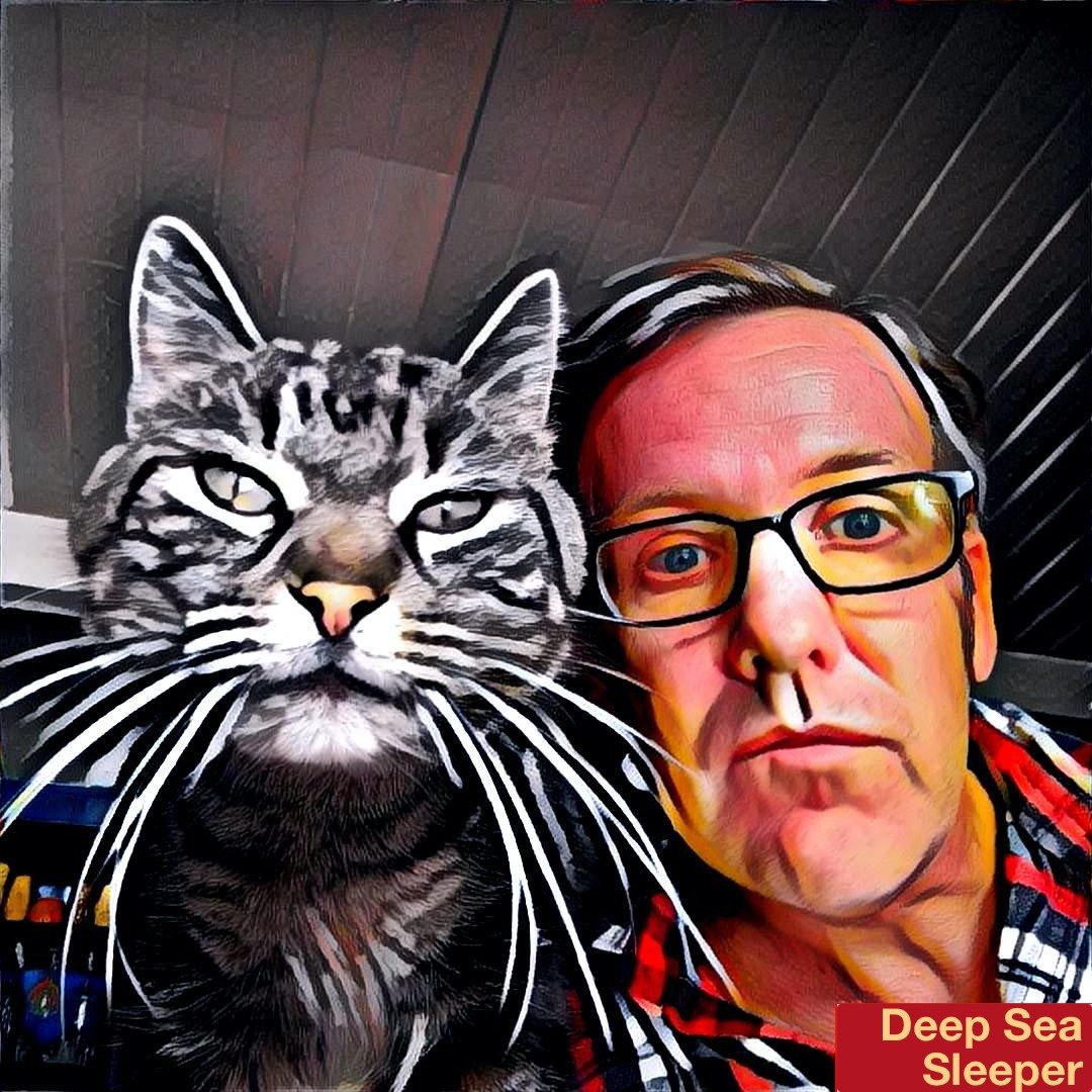 Scott Corbin and his cat